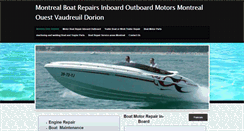 Desktop Screenshot of montrealboatrepair.com